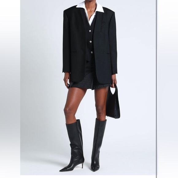 NWT Sandro Bilbao Black Textured Blazer - Picture 2 of 14